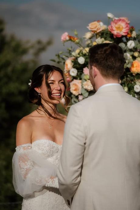 Dreamy Summer Wedding Kefalonia Breathtaking Views Elegant Florals