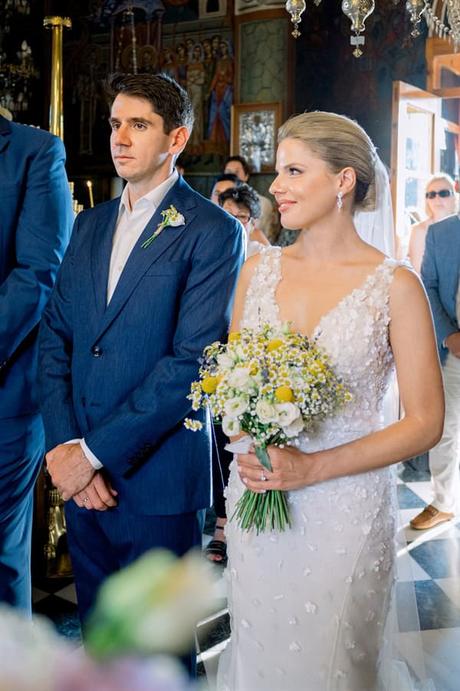 Rustic Wedding Tinos Island Royal Blue Details