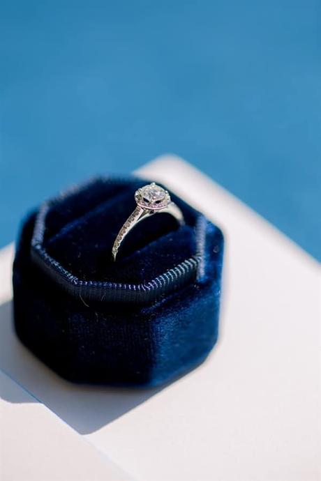 Rustic Wedding Tinos Island Royal Blue Details