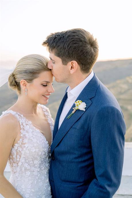 Rustic Wedding Tinos Island Royal Blue Details