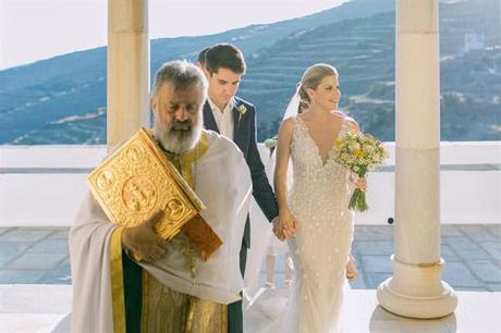 Rustic Wedding Tinos Island Royal Blue Details