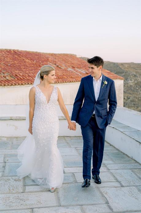 Rustic Wedding Tinos Island Royal Blue Details