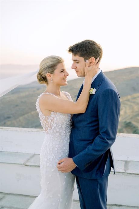 Rustic Wedding Tinos Island Royal Blue Details
