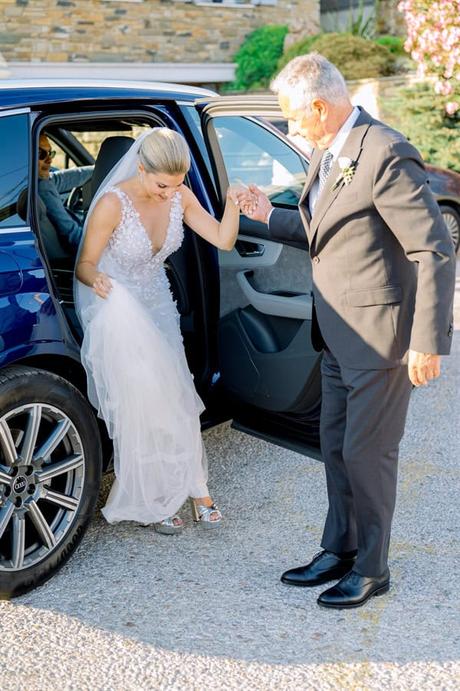 Rustic Wedding Tinos Island Royal Blue Details