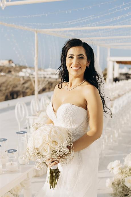 Dreamy Fall Wedding Overlooking Caldera Santorini