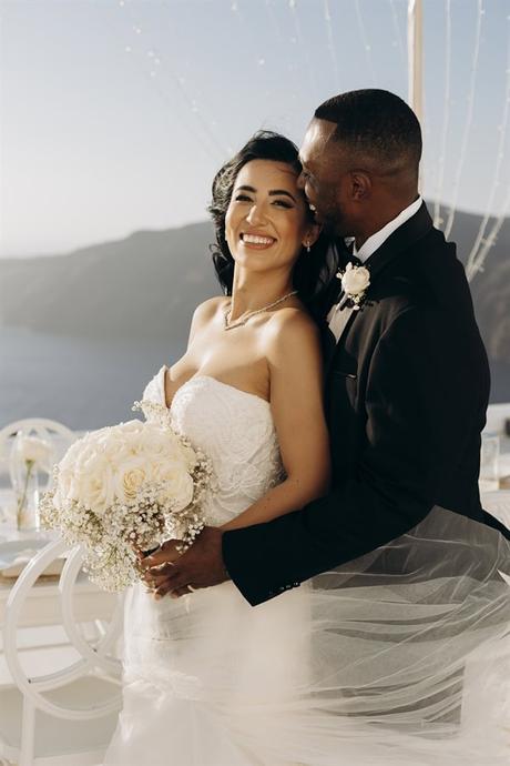 Dreamy Fall Wedding Overlooking Caldera Santorini