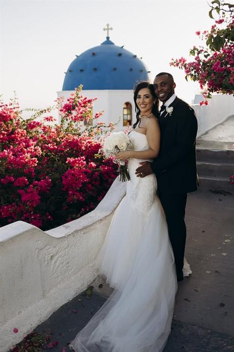 Dreamy Fall Wedding Overlooking Caldera Santorini
