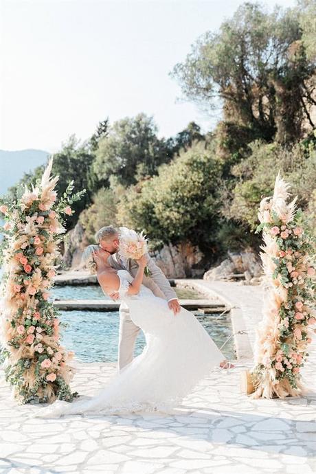 Boho Seaside Weding Gorgeous Island Of Ithaca