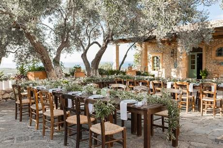 Al Fresco Fall Wedding Crete Prettiest Blooms