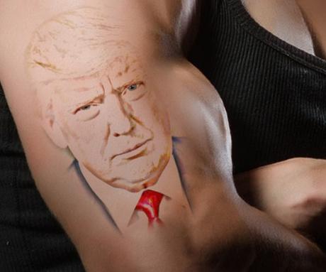 10 of the Craziest Things People Have Done After Losing a Bet Getting a Donald Trump Tattoo on His Back