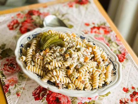 Bacon Dill Pickle Pasta Salad