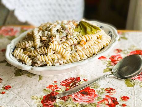 Bacon Dill Pickle Pasta Salad
