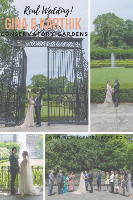 Gina and Karthik’s Wedding in the Conservatory Gardens