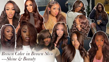 Brown Colorful Wig: Show Unique Charm