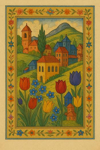 Claude 3.7 describes a country scene along with three variations created by ChatGPT