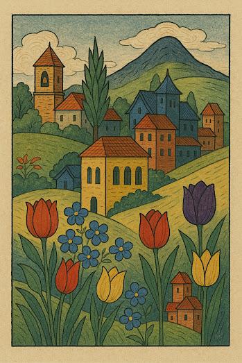 Claude 3.7 describes a country scene along with three variations created by ChatGPT