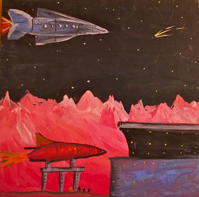 ChatGPT renders a scene on Mars in three styles