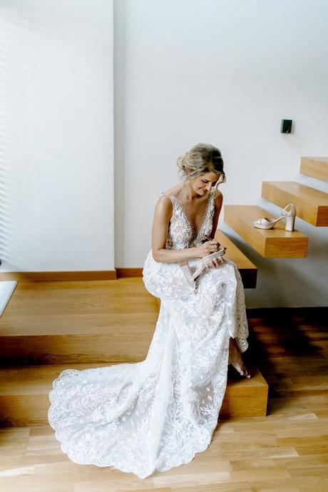 Seaside Summer Wedding Colorful Flowers