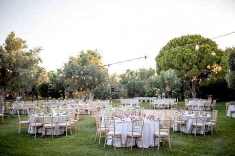 Alfresco Wedding Yellow Flowers Meleagris Estates
