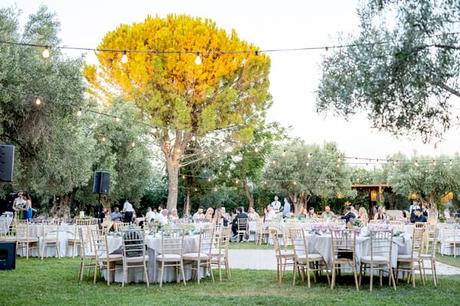 Alfresco Wedding Yellow Flowers Meleagris Estates