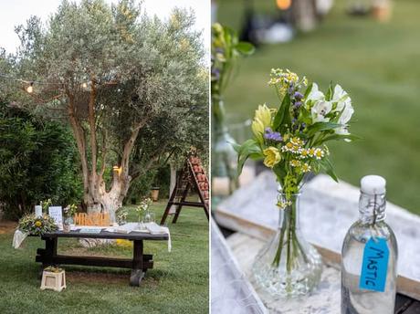 Alfresco Wedding Yellow Flowers Meleagris Estates  A
