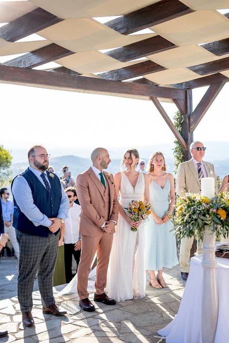 Alfresco Wedding Yellow Flowers Meleagris Estates