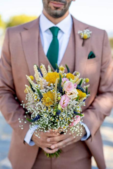 Alfresco Wedding Yellow Flowers Meleagris Estates