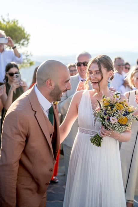 Alfresco Wedding Yellow Flowers Meleagris Estates