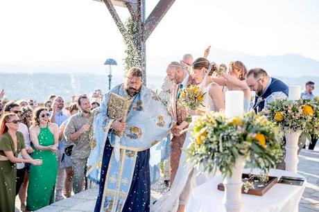 Alfresco Wedding Yellow Flowers Meleagris Estates