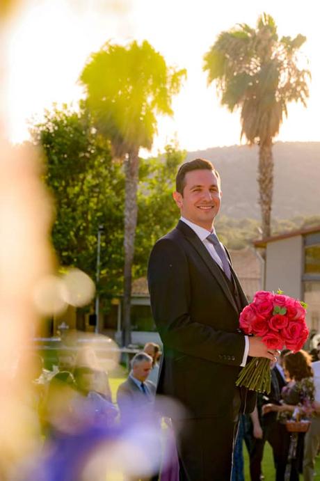 Beautiful summer wedding in Athens with colorful blooms
