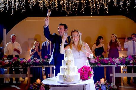 Beautiful summer wedding in Athens with colorful blooms