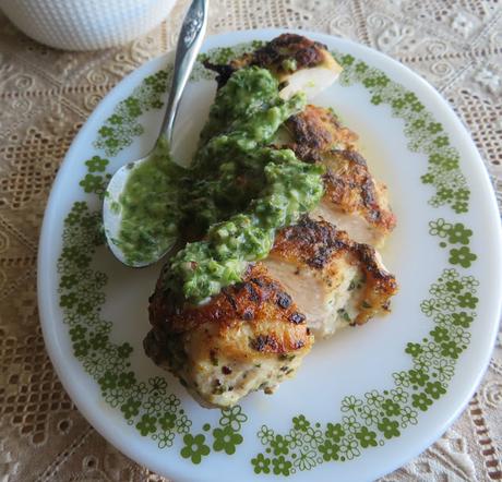 Grilled Chicken Breasts with Chimichurri Sauce Grilled Chicken Breasts with Chimichurri Sauce