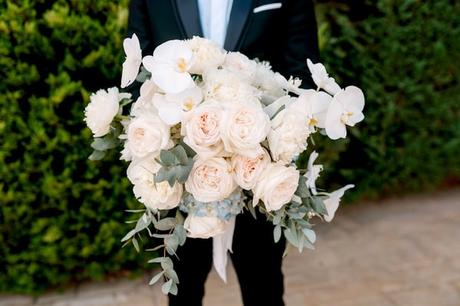 Ivory Blue Floral Dream Wedding Athens Greece