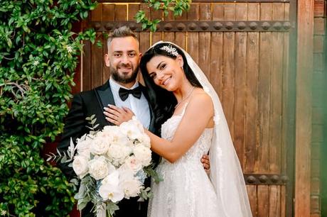 Ivory and blue floral dream wedding in Athens Greece | Stella & Giannis