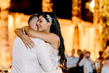 Ivory Blue Floral Dream Wedding Athens Greece