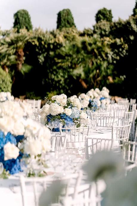 Ivory Blue Floral Dream Wedding Athens Greece