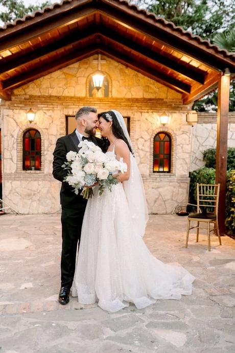 Ivory Blue Floral Dream Wedding Athens Greece