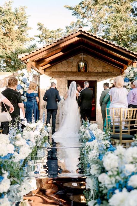Ivory Blue Floral Dream Wedding Athens Greece