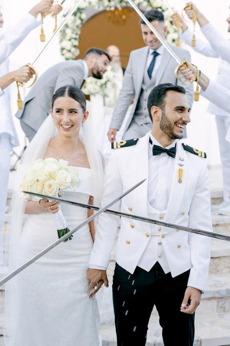 Romantic Military Wedding Athens Elegant Details
