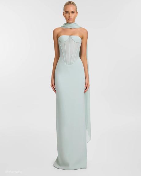 engagement photo dresses simple sexy strapless neckline kyha studio