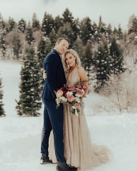 engagement photo dresses a line gold wtoowatters