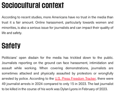 The United States Is 57th Out Of 180 Countries In Press Freedom
