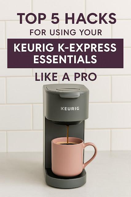 Image: Keurig K-Express Essentials Red Single-Serve K-Cup Pod Coffee Maker