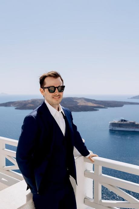 A dreamy Santorini wedding with timeless elegance | Scarleth & Nikolaos Dreamy Santorini Wedding With Timeless Elegance