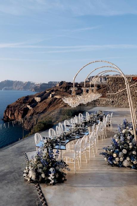 A dreamy Santorini wedding with timeless elegance | Scarleth & Nikolaos Dreamy Santorini Wedding With Timeless Elegance