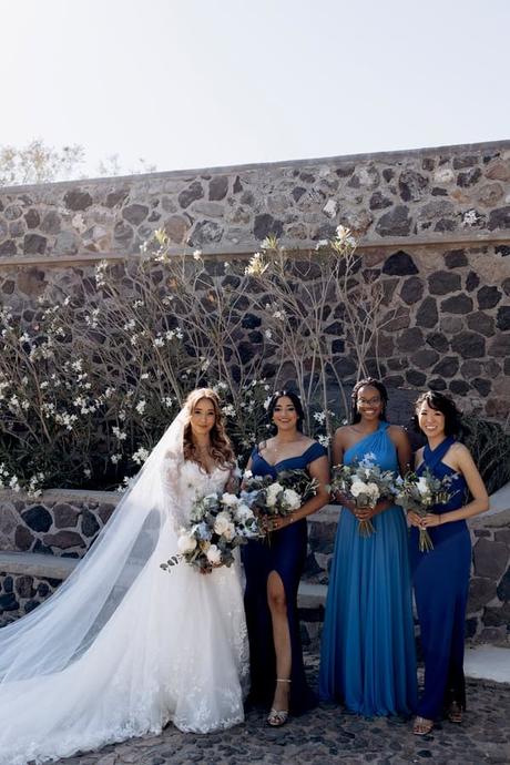 A dreamy Santorini wedding with timeless elegance | Scarleth & Nikolaos Dreamy Santorini Wedding With Timeless Elegance