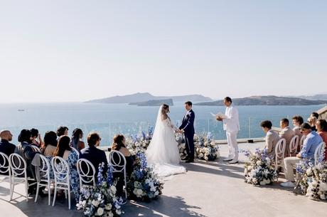 A dreamy Santorini wedding with timeless elegance | Scarleth & Nikolaos Dreamy Santorini Wedding With Timeless Elegance