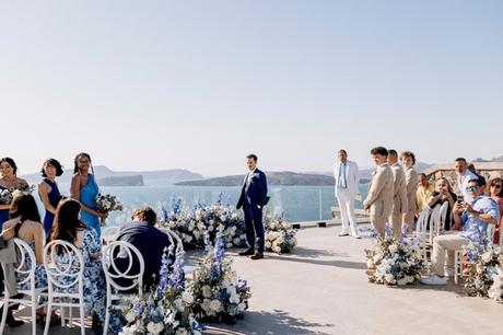A dreamy Santorini wedding with timeless elegance | Scarleth & Nikolaos Dreamy Santorini Wedding With Timeless Elegance