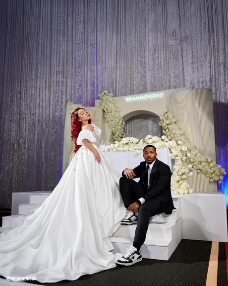 real wedding jazmine escobar and carlos washington jr arch ceremony