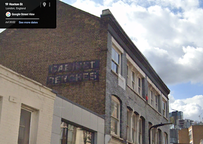 Another vitreous enamel sign is missing in Hoxton